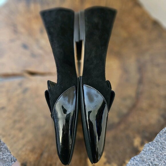 Sarah Flint Bennett Loafers Black Patent Leather Flats Size 7 - Picture 7 of 13